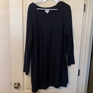 LuLaRoe Lauren Large, Solid Black
